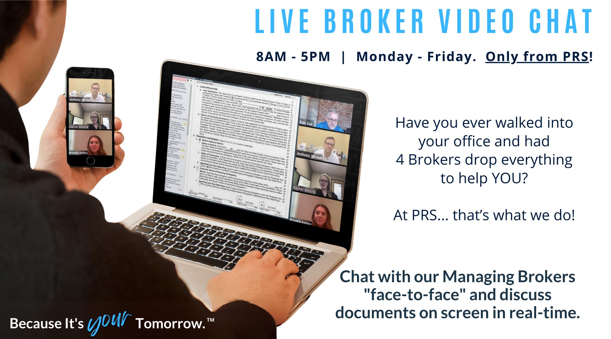 Broker Support Webpage - Live Broker Video Chat 240917